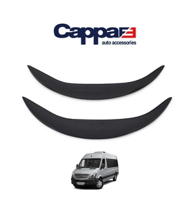 CAPPAFE Mercedes Sprinter W906 Arka Teker Kaplama (ABS) 2 Parça Mat Siyah 2014-2018