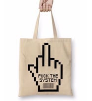 Fuck The System Bez Çanta Uzun Saplı