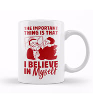 Yılbaşı Yeni Yıl Konseptli Believe in Santa Clause Christmas Kupa Bardak Porselen