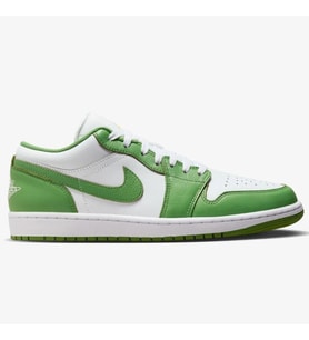 Nike Jordan 1 Low Special Edition Leather Mens Sneaker Hakiki Deri Erkek Günlük Spor Ayakkabı Beyaz Yeşil