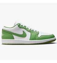Nike Jordan 1 Low Special Edition Leather Mens Sneaker Hakiki Deri Erkek Günlük Spor Ayakkabı Beyaz Yeşil