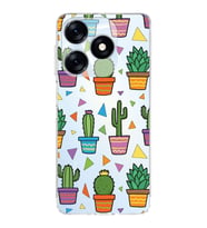 PrintiFy Tecno Spark 10C ile Uyumlu Water Color 4  Kamera Korumalı Şeffaf  Kılıf