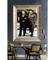 Gümüş Çerçeveli Atatürk Tablo za378