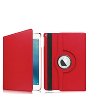 iPad 10.2 2021 (9.Nesil) Tablet Kılıf Dönen Standlı 360 Lüx Koruma (Kırmızı)
