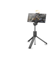 Telefon Tripodu Ve Selfie Çubuğu Led Bluetooth Kumandalı 69 Cm Siyah ND1038