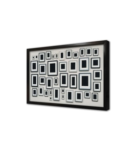 Soyut Çerçeveli Mdf Tablo