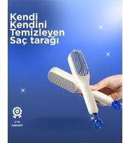 Kendini Temizleyen Tarak-Tüm Saç Tiplerine Uygun Kullanım