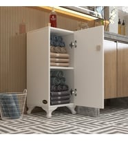 Kenzlife kilitli dolap rana39 byz 68*39*39 banyo dolabı hazır mutfak ofis kiler kitaplık evrak ayaklı (Karışık)