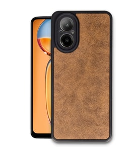 Realme 12 Lite Kılıf Aras Deri Kapak - Taba