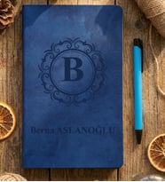 Kişiye Özel Gold Baş Harf Defter Doğum Günü Hediyesi