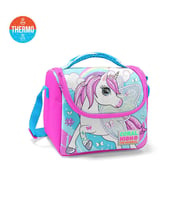 Coral High Kids Mavi Neon Pembe Unicorn Desenli Thermo Beslenme Çantası 11711