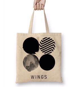 Bts Wings Bez Çanta Uzun Saplı