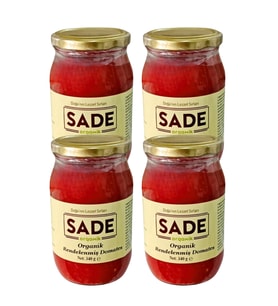 SADE ORGANİK RENDELENMİŞ DOMATES 340 GR 4 LÜ PAKET