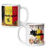 Belçika Kupa Bardak 2 Adet Seyahat Hatıra Belgium Mug (Karışık)