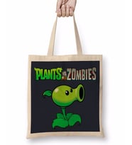 Peashooter Plants ve Zombies Bez Çanta Uzun Saplı