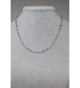 Florit Taşı Küp Şekilli 2.5mm Kolye (SABİT KLİPSLİ)