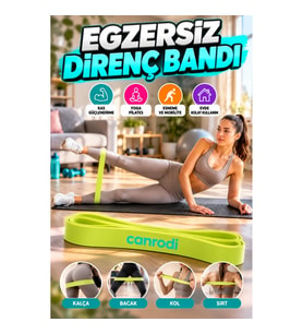 Çok Amaçlı Egzersiz Direnç Bandı – Yoga, Pilates, Fitness ve Esneme Lastiği