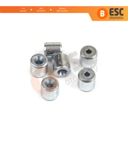 ECR026 Cam Kriko Kablo Halat Uç Yumuşak Pim Tutma Perçini 5x5/1.7 mm mm 100 Adet