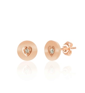 EMILIANO JEWELLERY 925 AYAR GÜMÜŞ ZİRKON TAŞLI KALP KÜPE