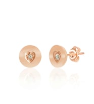 EMILIANO JEWELLERY 925 AYAR GÜMÜŞ ZİRKON TAŞLI KALP KÜPE