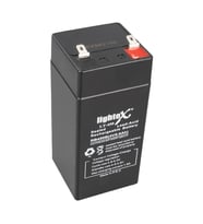 Lightex Lt-450 4 Volt 5 Amper Kuru Akü Işıldak Aküsü 4V 5A Boyut 4,7x4,7x10 Cm