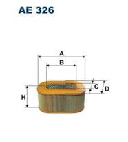FILTRON AE326 Hava Filtresi A6030940204