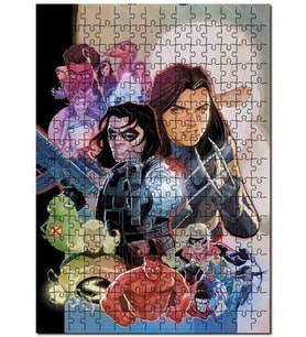 Cakapuzzle Mervel Karekterler Çizim Görseli Puzzle Yapboz MDF (Ahşap) (120 Parça)