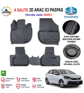 Honda Jazz 3D Paspas Havuzlu Pro 2020 Sonrası