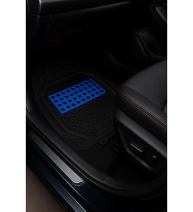 Ford Focus Sedan 2009 Uyumlu 3 Cm Havuzlu 5 Parça Set 3D Paspas Takımı Siyah - Mavi