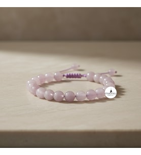 Kunzit 8mm Merdiven Kapama Doğal Taş Bileklik