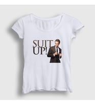 Presmono Kadın Beyaz Barney How I Met Your Mother T-Shirt 194739tt