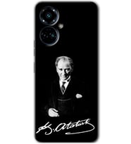 Tecno Camon 19 Pro Kılıf HD Desen Baskılı Kılıf - Atatürk İmza