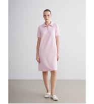 LCWAIKIKI Classic Pembe Polo Yaka Mini Elbise