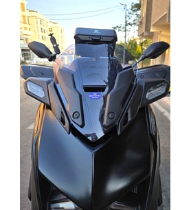 MOTOCAM Yamaha Xmax Ön Cam 2023-2026 Model 36cm Füme Renkli 4mm SPORTİF