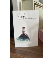Henna Night Yeşil Elbiseli Gelinlikli Kart 8x12 cm 63 Adet - Arletikettasarım
