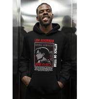 Levi Ackerman Attack On Titan Baskılı Unisex Oversize Anime Karakter Hoodie