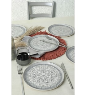 Şık 22 cm Stone Pasta Tabağı Takımı 6'lı set