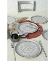 Şık 22 cm Stone Pasta Tabağı Takımı 6'lı set