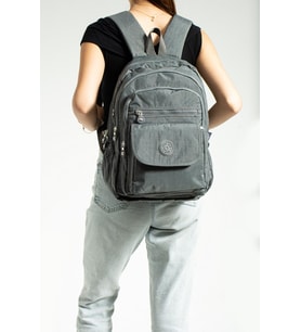 Unisex Okul Çantası Su İtici Hafif Klinkır Kumaş Günlük Sırt Çantası 40*30 Cm Çok Cepli
