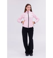 Monox Kadın Slim Fit Tam Fermuarlı Polar Ceket (Pembe)