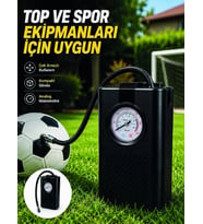 Çok Amaçlı Taşınabilir Hava Pompası Araç Bisiklet Top Lastik Şişirme Pompası