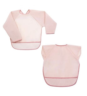 Miniboni Uzun Kol Önlük - Kısa Kol Önlük Seti - Pink