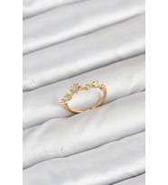 Pirinç Gold Renk Manifest Kadın Yüzük