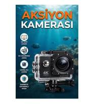 4K Ultra HD Geniş Açılı Su Geçirmez Profesyonel Aksiyon Kamerası