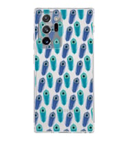 PrintiFy Samsung Galaxy Note 20 Ultra ile Uyumlu Nazar Boncuğu 4  Kamera Korumalı Şeffaf  Kılıf