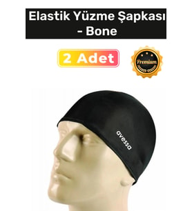 Özel Üretim Su Geçirmez Silikon Yüzücü Havuz Ve Deniz Bonesi Elastik Yüzme Şapkası 2'li Set