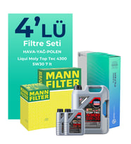 MANN Nissan Navara 2.3 Dizel Filtre Bakım Seti Liqui Moly Motor Yağlı (2015-2021) 4 Lü
