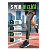 Uzun Kompresyon Dizliği Ergonomik Esnek Kumaşlı Tam Boy Spor Diz Destekliği