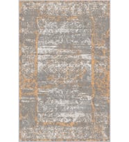 Eliana Home Baskılı, Yıkanabilir Kaymaz Taban Salon Halısı LNA1641-HT444 100x150 cm (Gri)