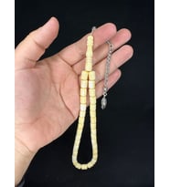 BEYRUT DAMLA KEHRİBAR BEYAZ HAMUR KESME KESİM 11MMx8MM T-674 (Çok Renkli)